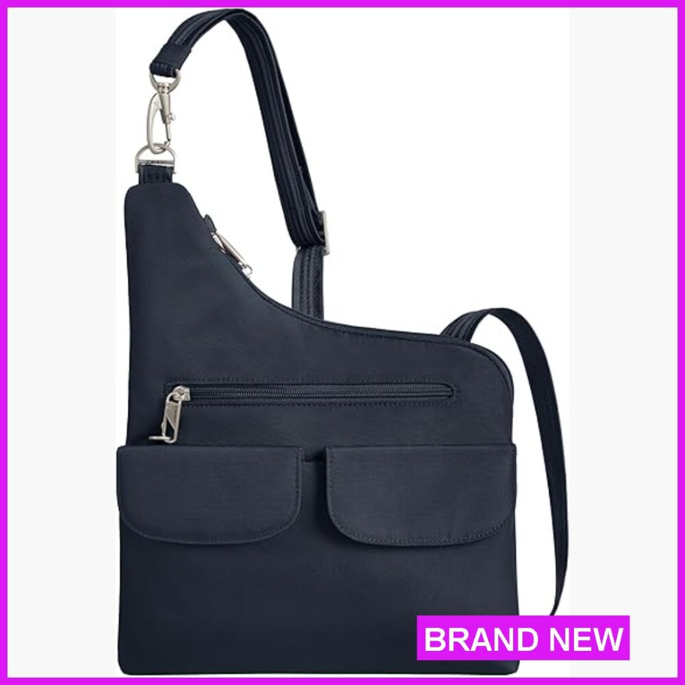 Anti-Theft Crossbody Bag Secure Travel Messenger Lightweight Durable Classic